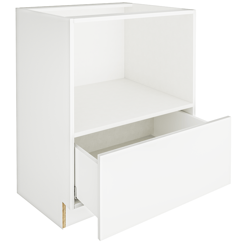 Matte White Base Microwave Cabinet BMC27