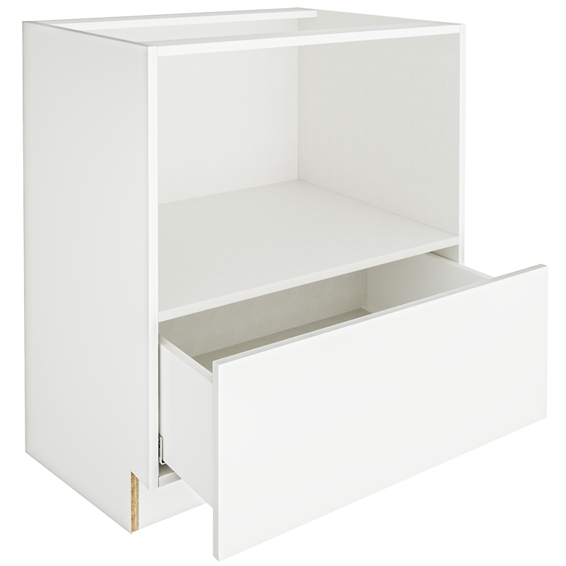 Matte White Base Microwave Cabinet BMC30