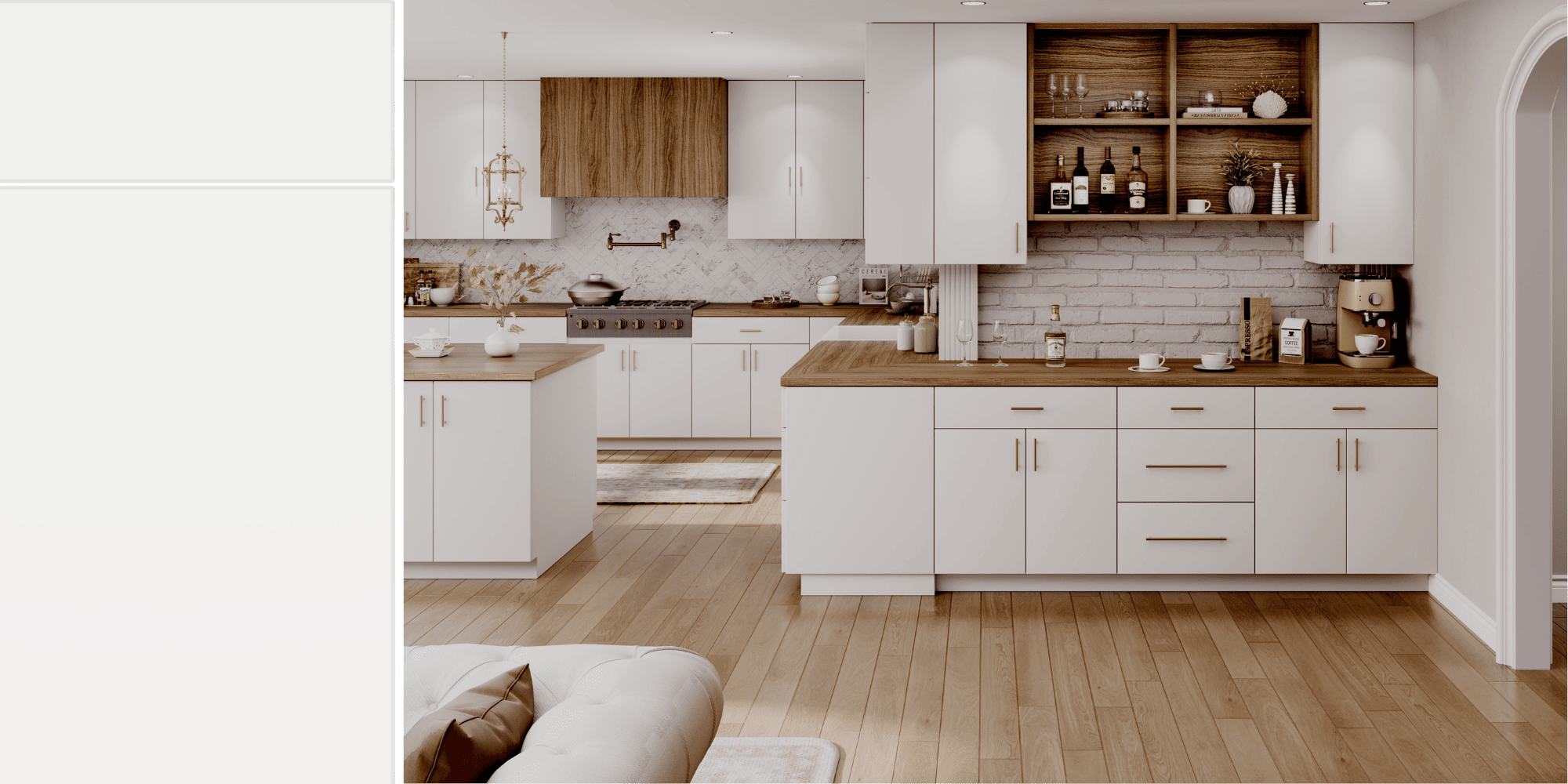 Euro Pristine Matte White Cabinets