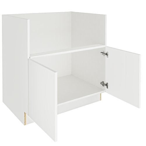 Matte White Farm House Sink Base Cabinet FSM33