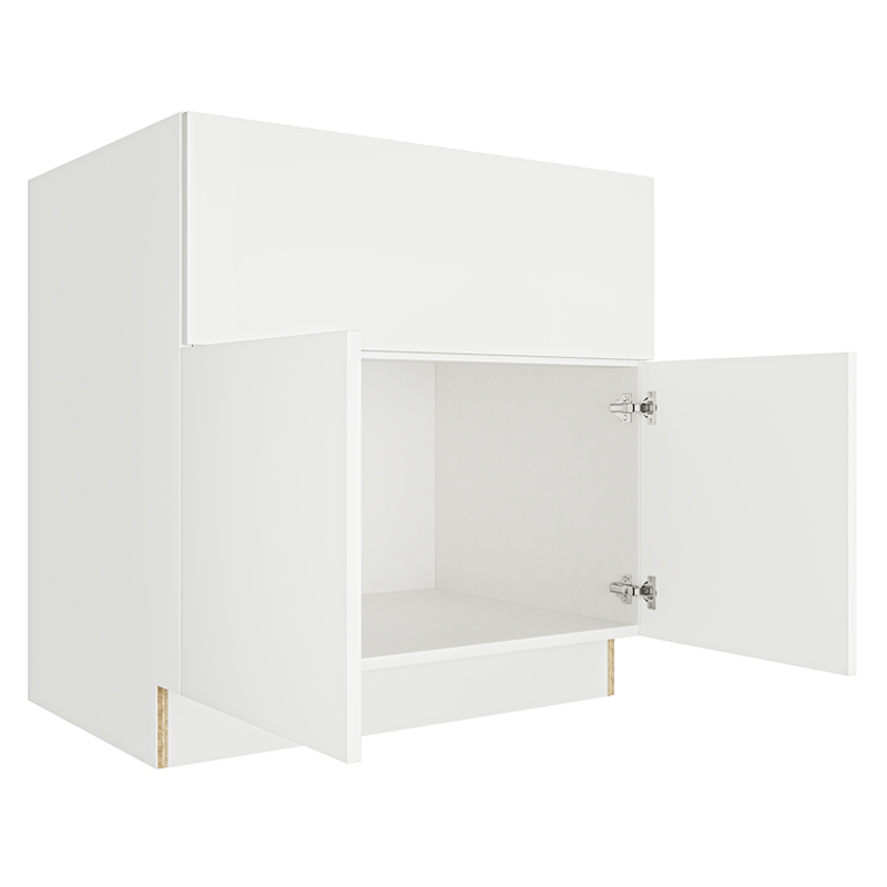 Matte White Farm House Sink Base Cabinet FSM33