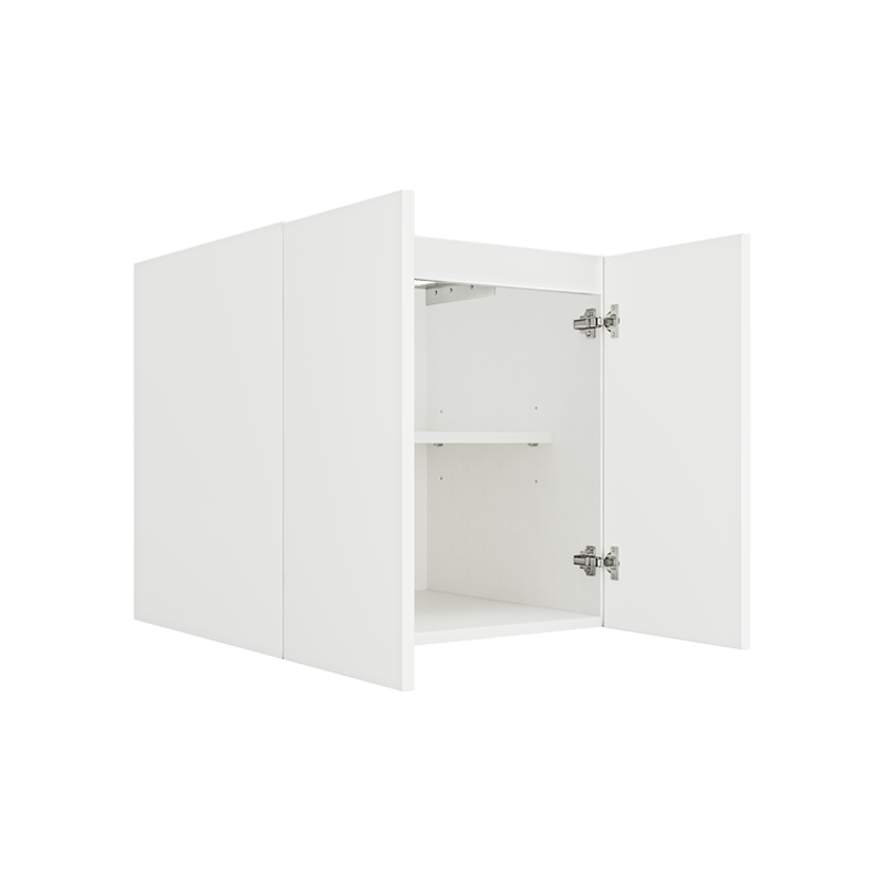 Matte White Floating Vanity Full Door Cabinet FVB24
