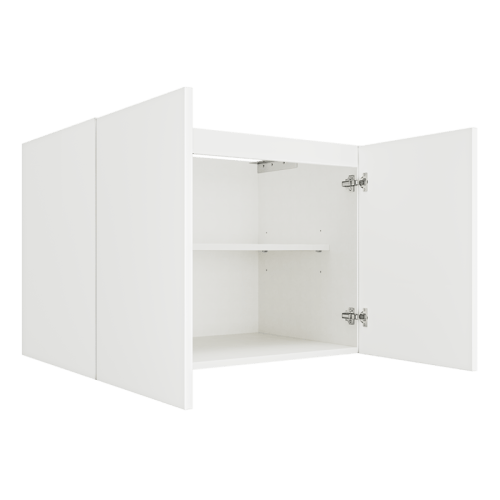 Matte White Floating Vanity Full Door Cabinet FVB33