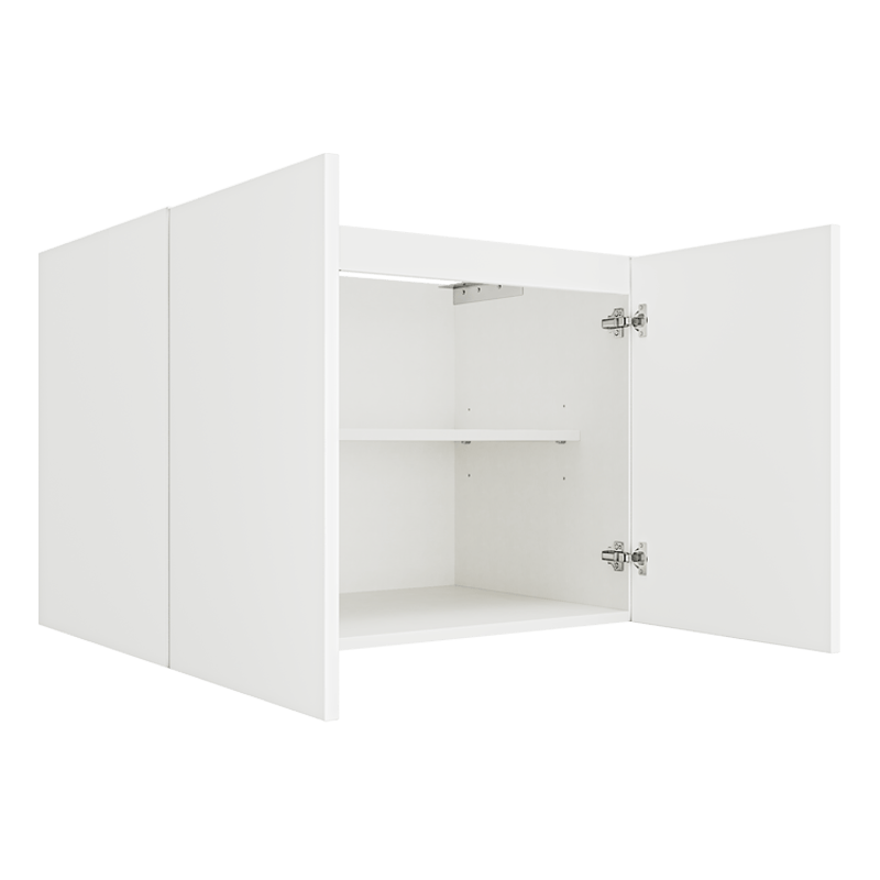 Matte White Floating Vanity Full Door Cabinet FVB33