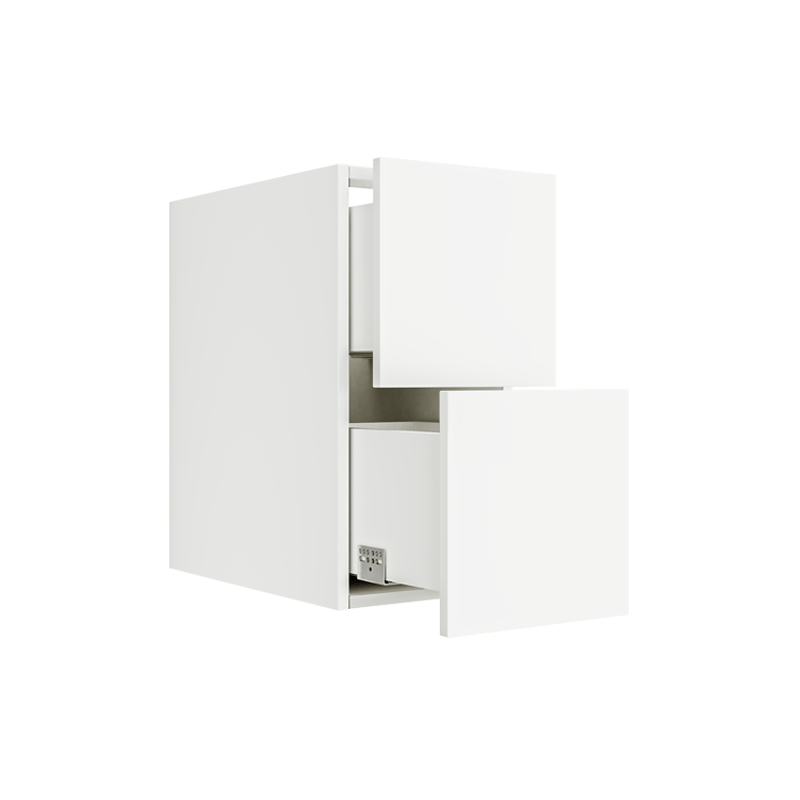 Matte White Floating Vanity Drawer Cabinet FVDB12