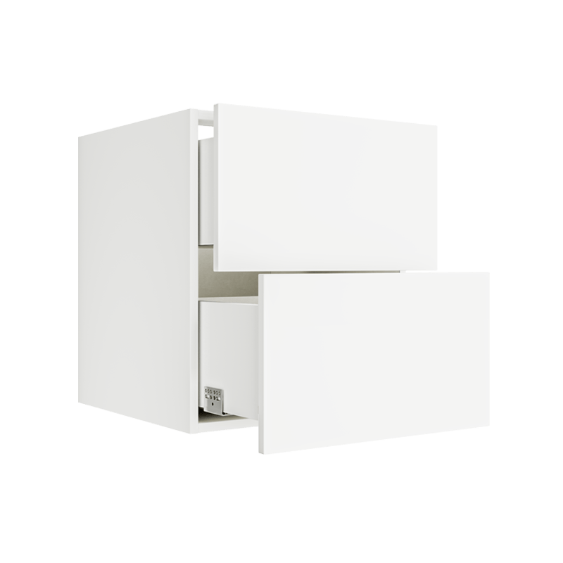 Matte White Floating Vanity Drawer Cabinet FVDB21