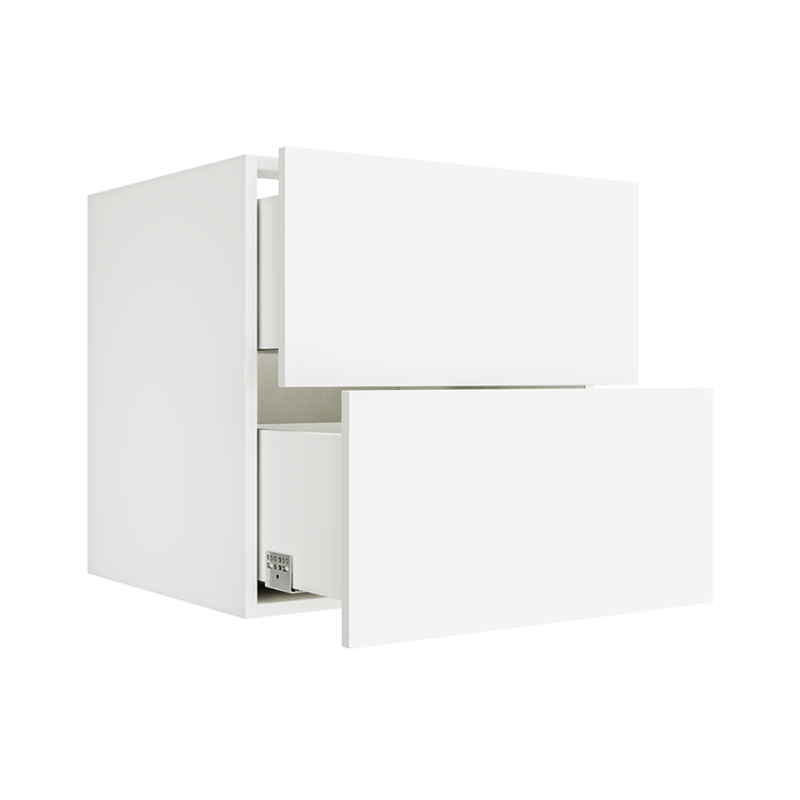 Matte White Floating Vanity Drawer Cabinet FVDB24