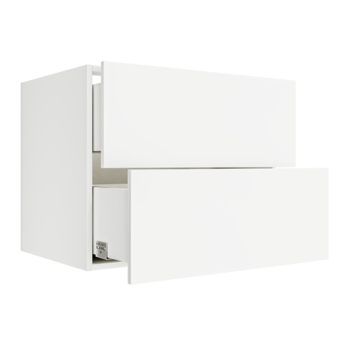Matte White Floating Vanity Drawer Cabinet FVDB30