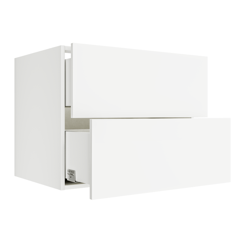 Matte White Floating Vanity Drawer Cabinet FVDB30