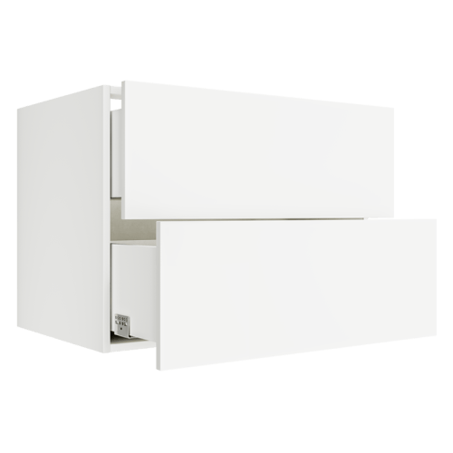 Matte White Floating Vanity Drawer Cabinet FVDB33