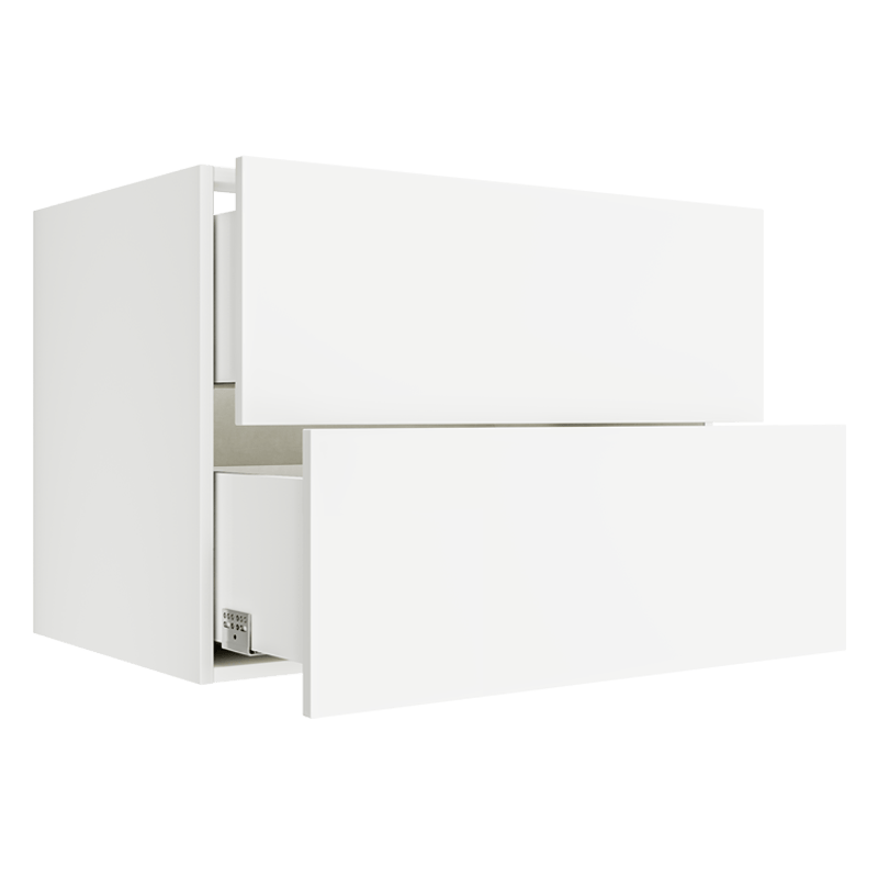 Matte White Floating Vanity Drawer Cabinet FVDB33