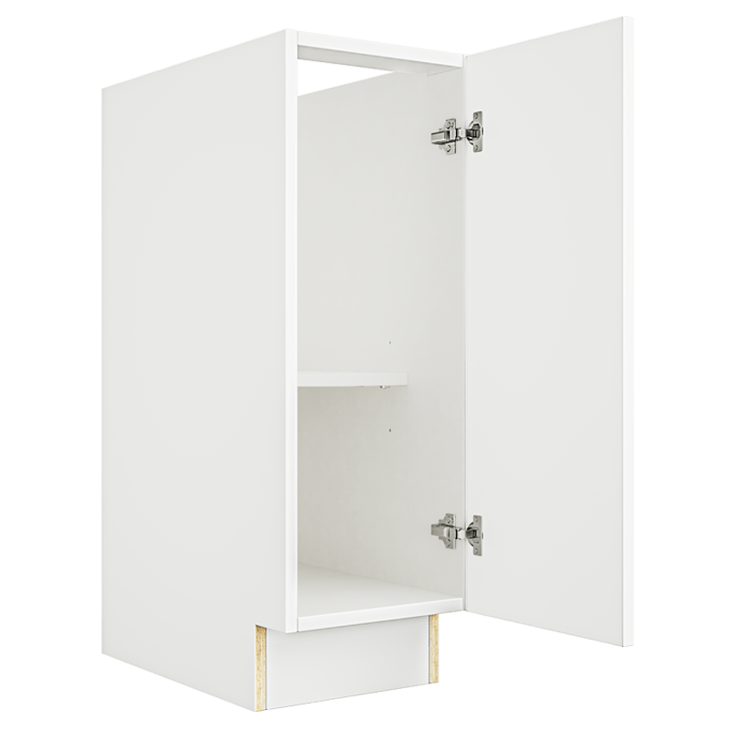 Matte White Vanity Base Full Door Cabinet VB12FHD