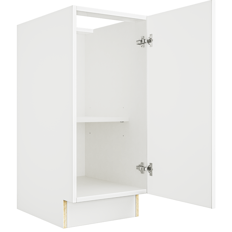 Matte White Vanity Base Full Door Cabinet VB15FHD