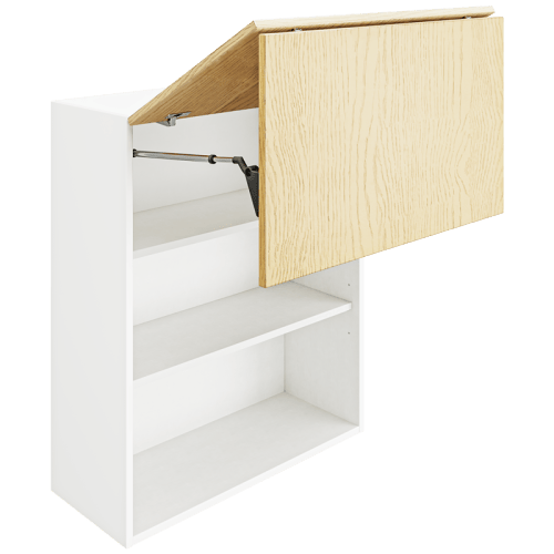 OAK Wall Bi-Folding Cabinet WBF3036