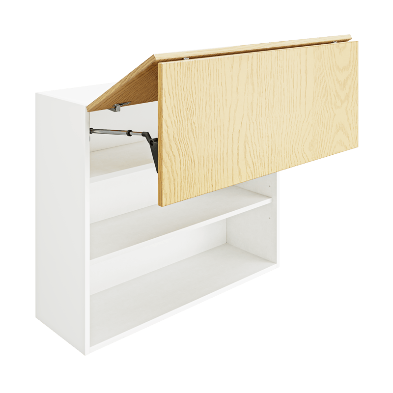 OAK Wall Bi-Folding Cabinet WBF3630