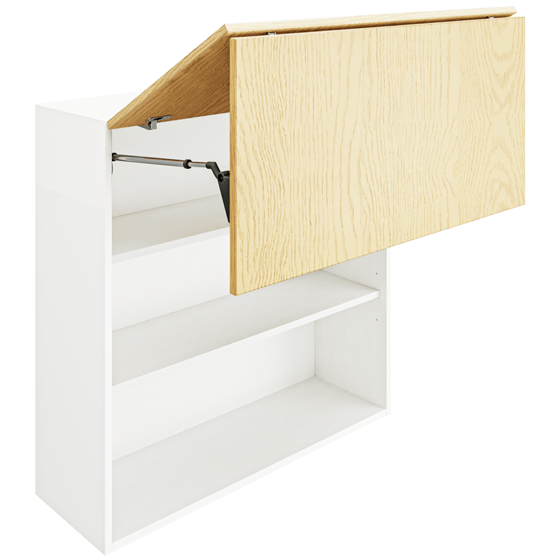 OAK Wall Bi-Folding Cabinet WBF3636