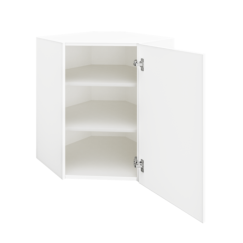 Matte White Wall Diagonal Cabinet WDC2430