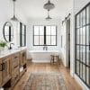 modern farmhouse bathroom retreat