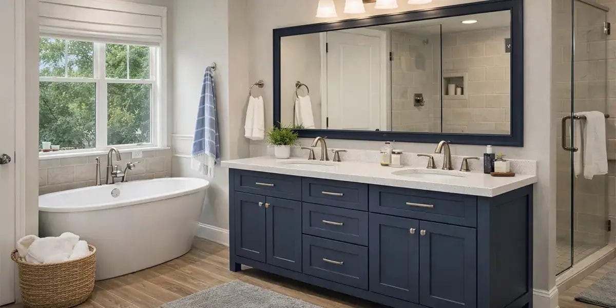 modern middle american bathroom