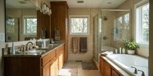 typical american middle bathroom