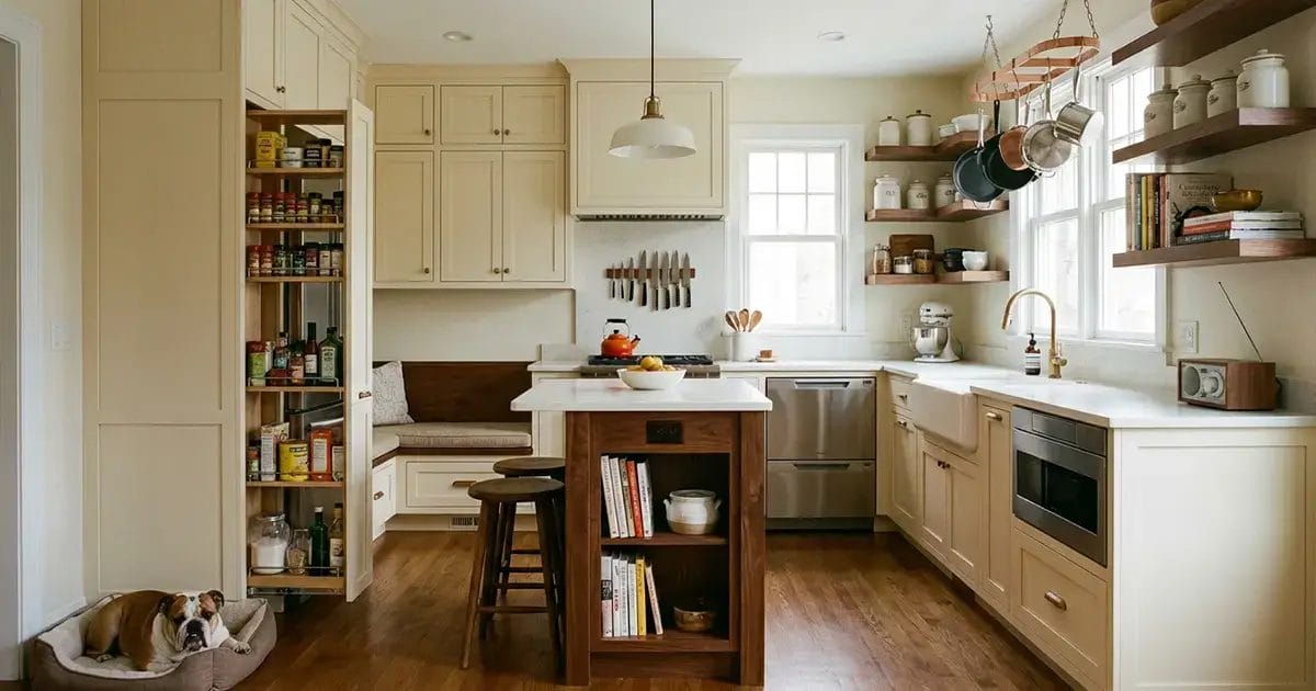 Upgraded Small Kitchen with High Storage Utilization