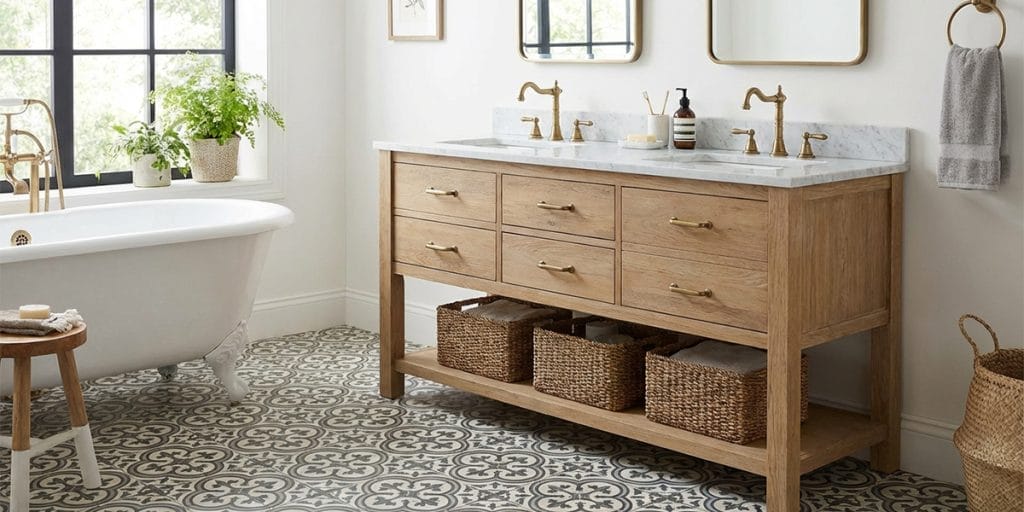 Cabinet - A Freestanding Bathroom Vanity Freestanding Bathroom Vanity