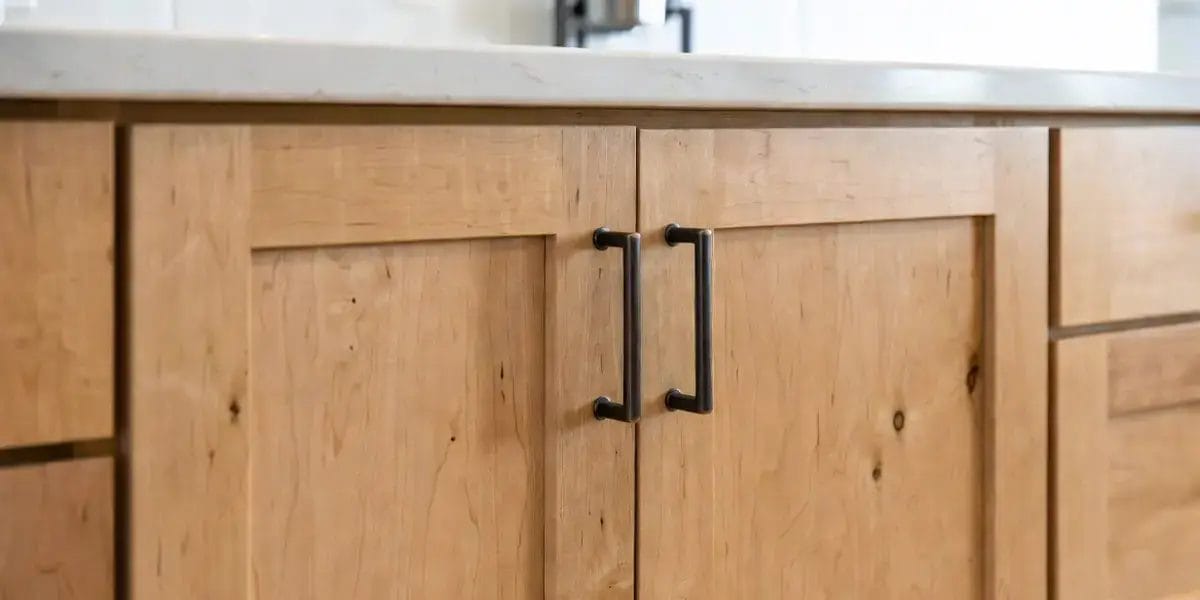 Alder Wood Kitchen Cabinet