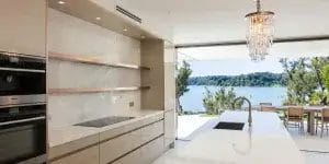 Elegant Light Luxury Lake Kitchen