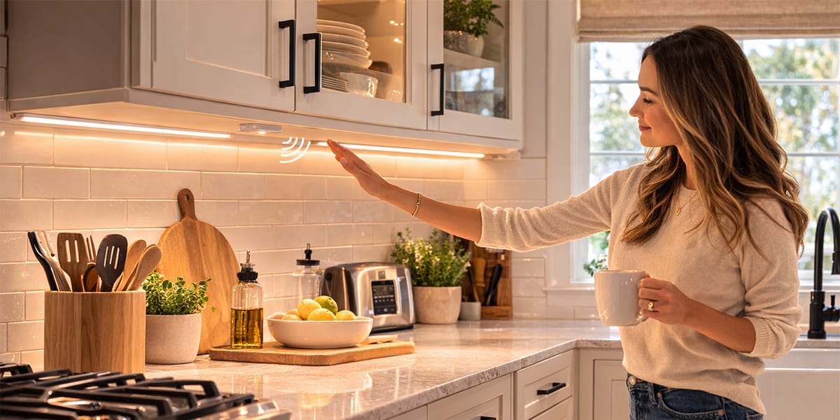 Kitchen Cabinet Sensor Lights
