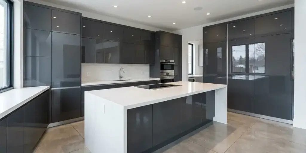 Lacquered Cabinet Doors Kitchen