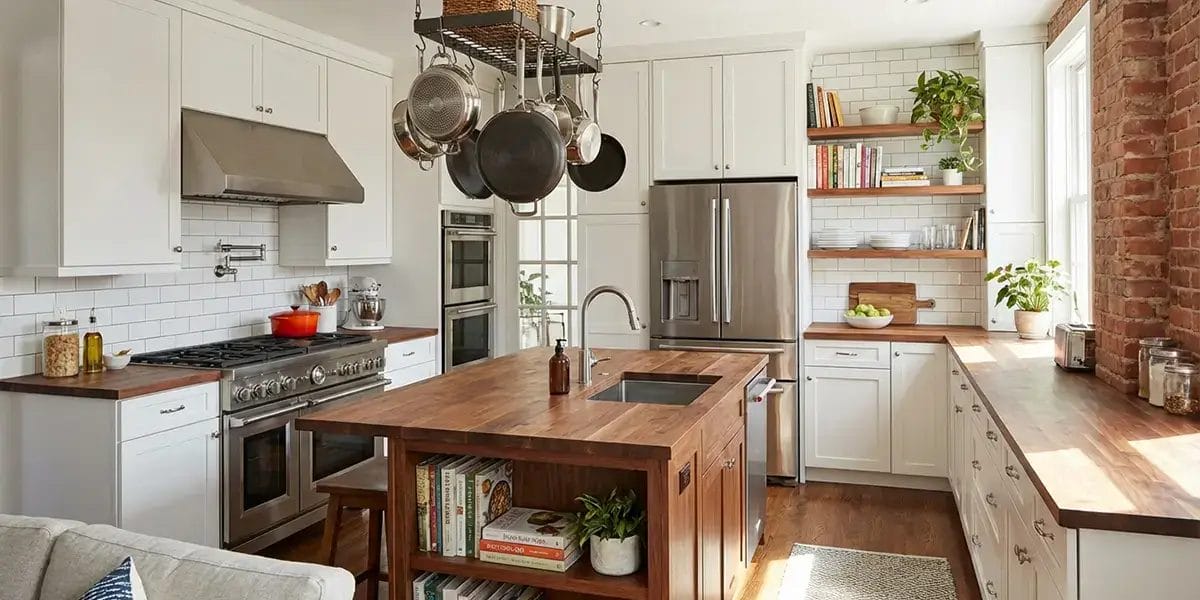 Practical Open Small Kitchen Design for American Homes
