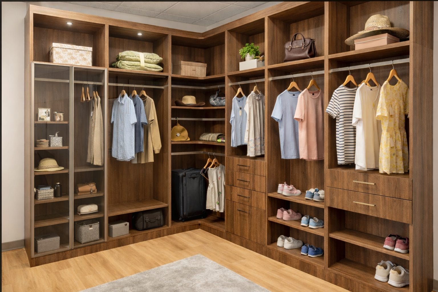 Walnut Style Closets