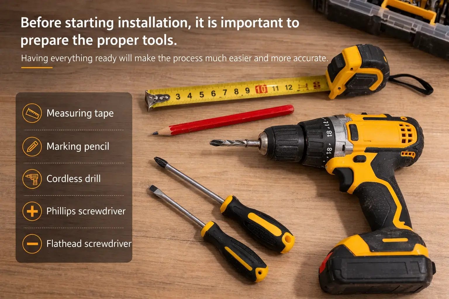 Tools Needed Before Cabinet Installation