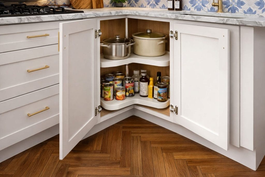 Cabinet - lazy susan 1 Corner Kitchen Cabinets