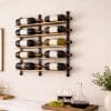 Elegant Wall Mounted Wine Rack in a Luxury Interior