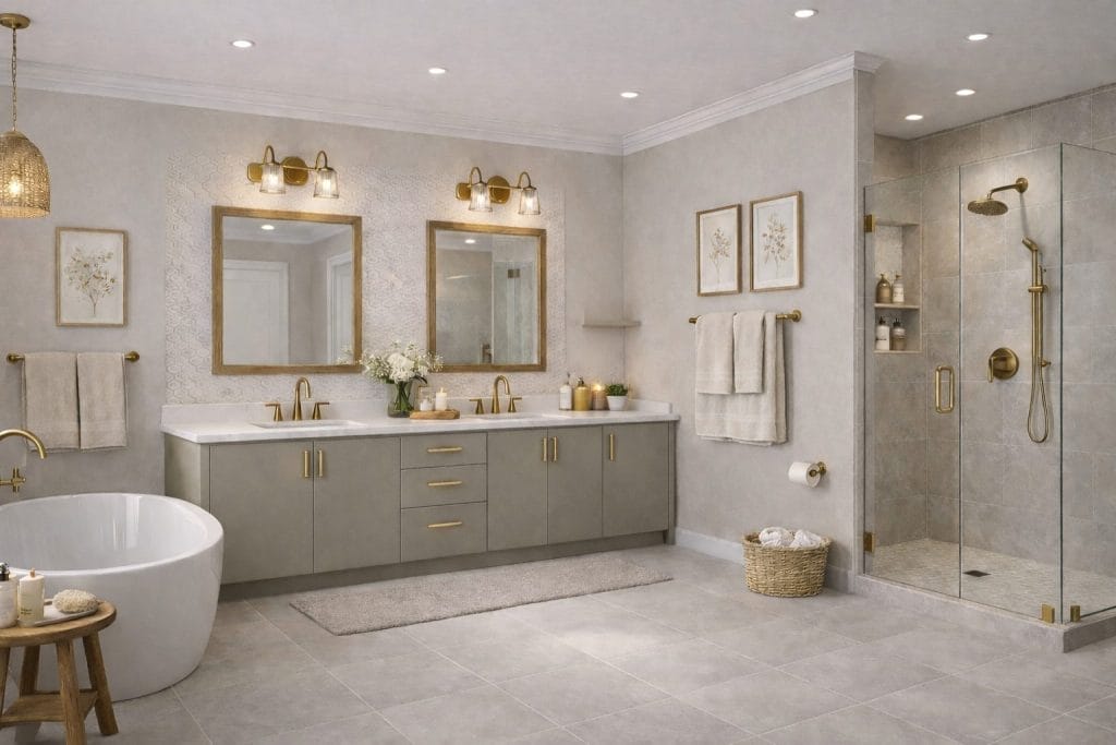 Euro Velour Matte Grey Bathroom Vanities