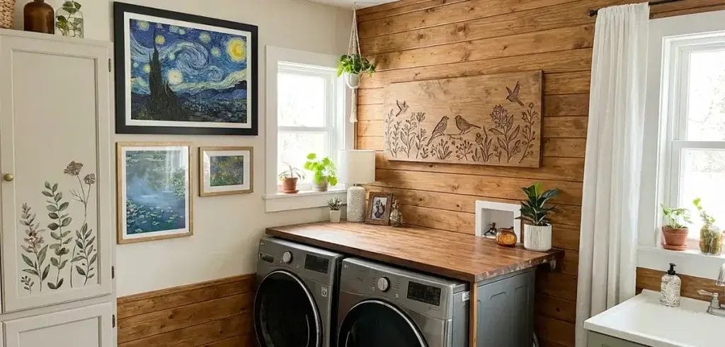modern farmhouse laundry room