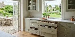 Transitional Kitchen Cabinet Drawers