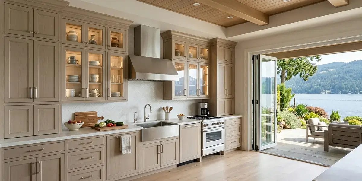 Transitional Kitchen Wall Cabinets