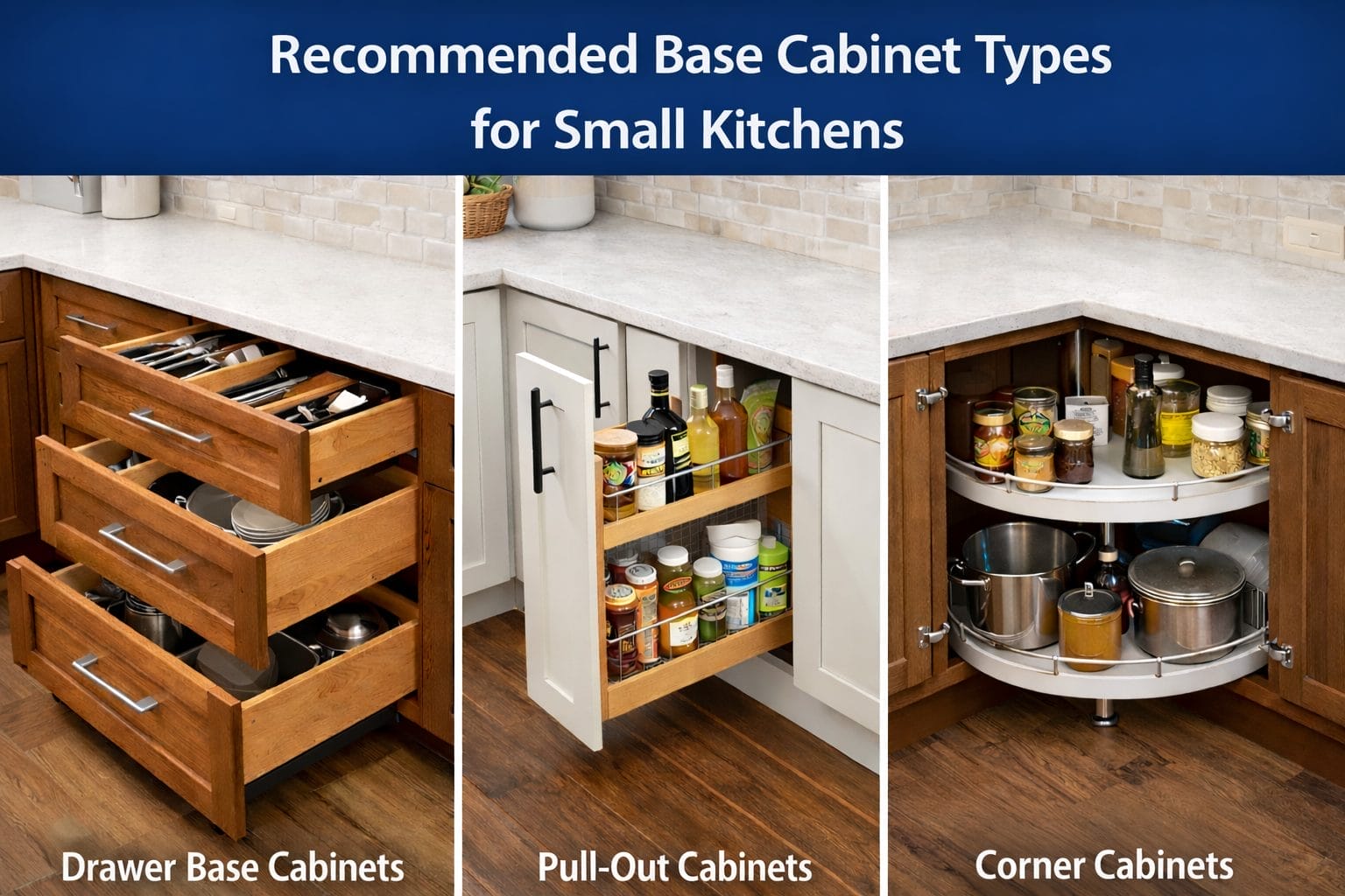 Cabinet - Recommended Base Cabinet Types Recommended Base Cabinet Types