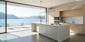 Minimalist Lake Kitchen