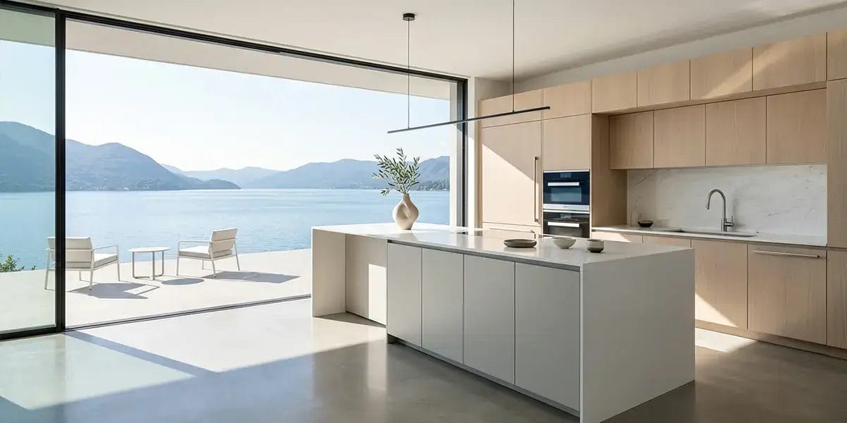 Minimalist Lake Kitchen