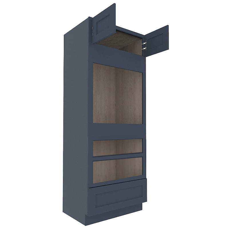 Imperial Midnight Blue Shaker Tall Oven Cabinet--Two Ovens OC338424