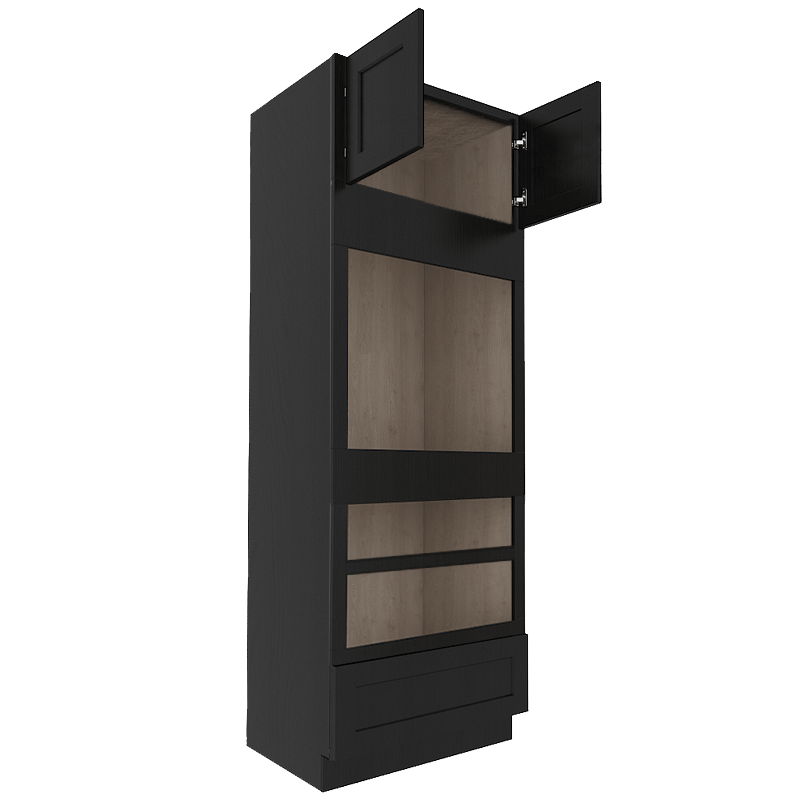 Sovereign Onyx Black Shaker Tall Oven Cabinet--Two Ovens OC339624